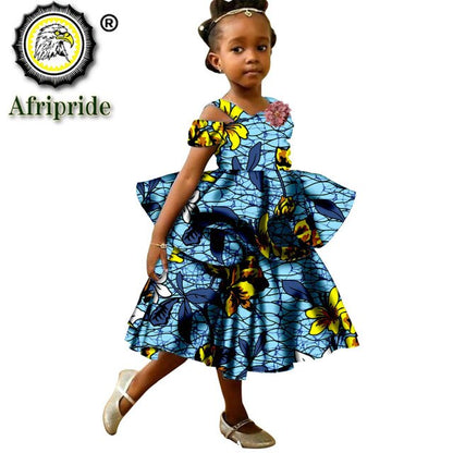 Short Sleeveless African Girls Dresses