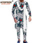 African Men`s Clothing Print Shirts and Pants 2 Piece Set African Attire Wedding