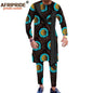 African Men`s Clothing Print Shirts and Pants 2 Piece Set African Attire Wedding