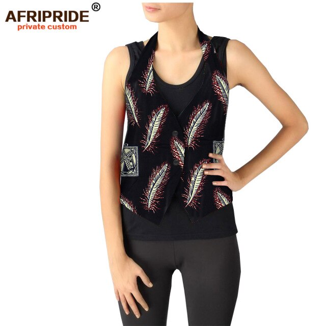 African Print Vest For Women