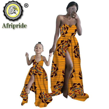 Harmony of Heritage: African Elegance Mommy and Me Dress Set
