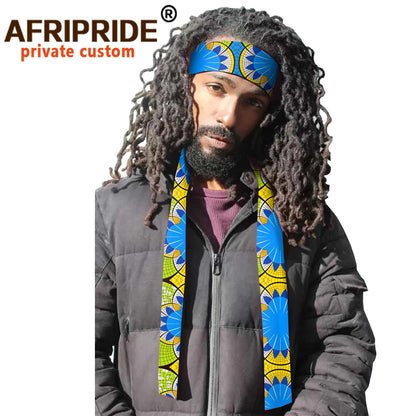 African Headband for Men Women Print Fashion Unisex Outdoor Hairband Headwear Headscarf Turban Headtie Autumn Winter