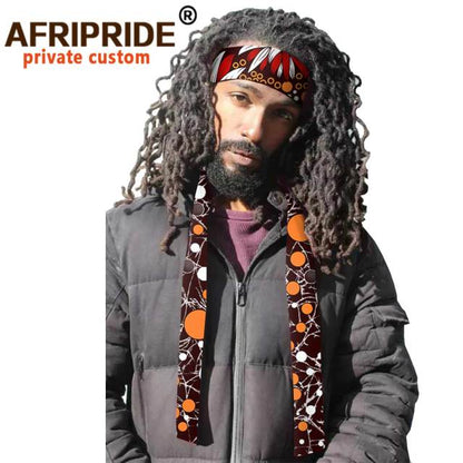 African Headband for Men Women Print Fashion Unisex Outdoor Hairband Headwear Headscarf Turban Headtie Autumn Winter