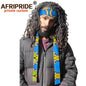 African Headband for Men Women Print Fashion Unisex Outdoor Hairband Headwear Headscarf Turban Headtie Autumn Winter