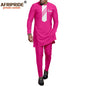 African Men Clothing Set Dashiki Shirts and Ankara Pants Tracksuit Casual Tribal Attire