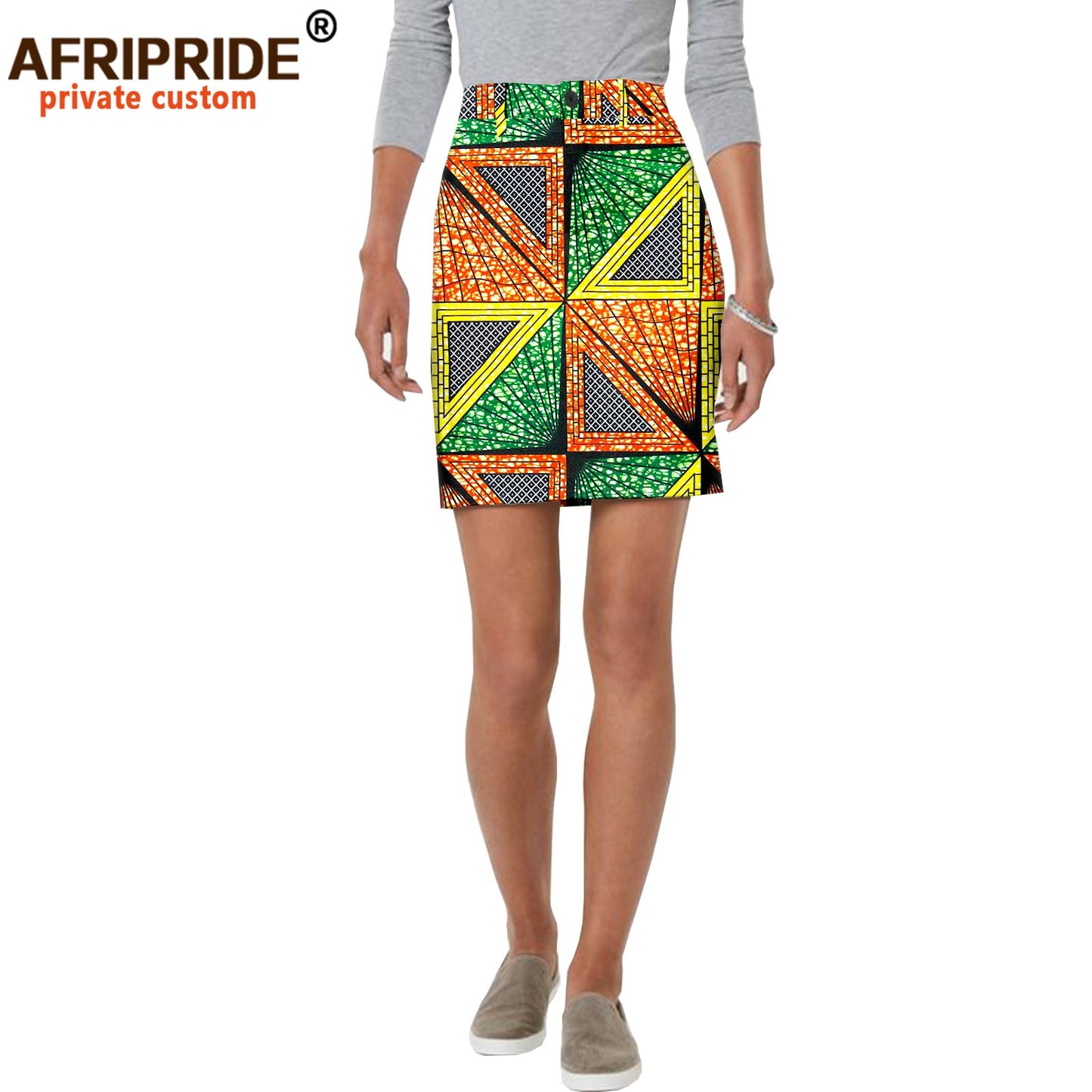 Women Mini Skirts Ankara Print High Waist Skirt