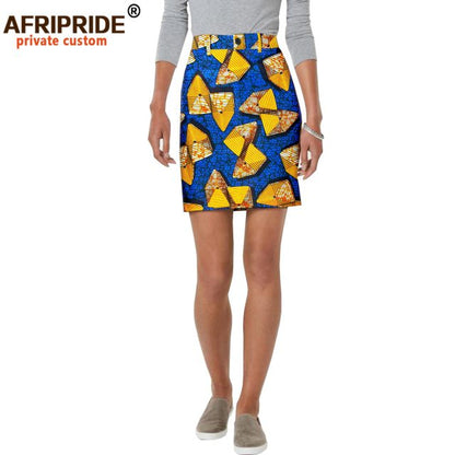 Women Mini Skirts Ankara Print High Waist Skirt