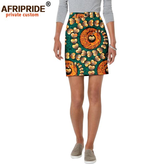 Women Mini Skirts Ankara Print High Waist Skirt