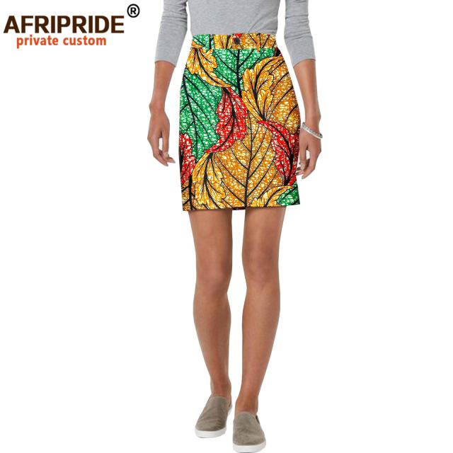 Women Mini Skirts Ankara Print High Waist Skirt