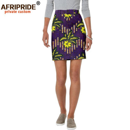 Women Mini Skirts Ankara Print High Waist Skirt