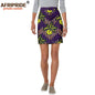 Women Mini Skirts Ankara Print High Waist Skirt