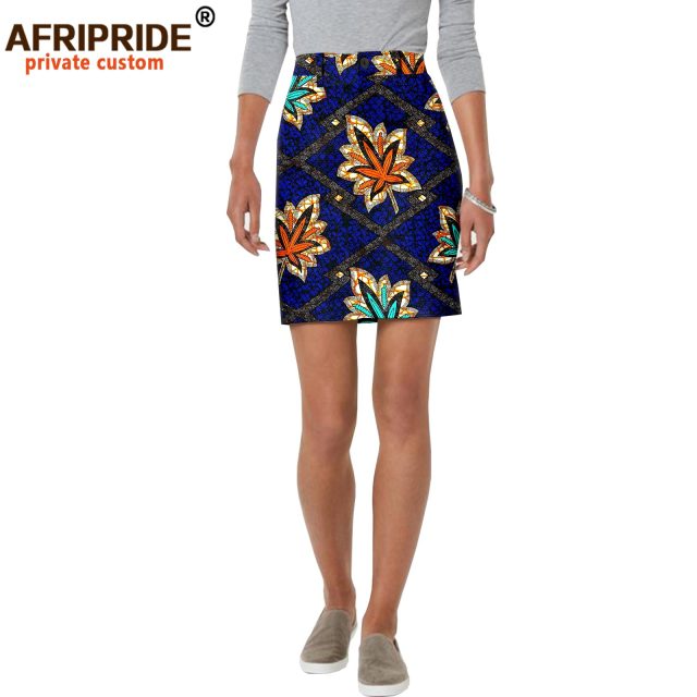 Women Mini Skirts Ankara Print High Waist Skirt